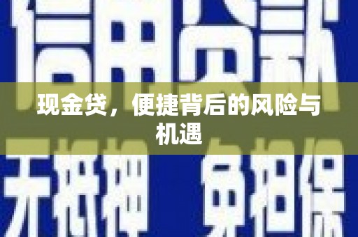 太仓现金贷，便捷背后的风险与机遇