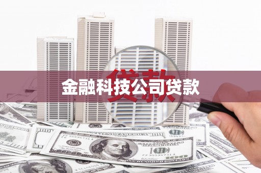 太仓金融科技公司贷款