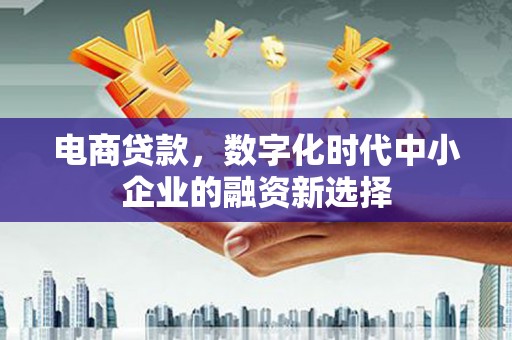 太仓电商贷款，数字化时代中小企业的融资新选择