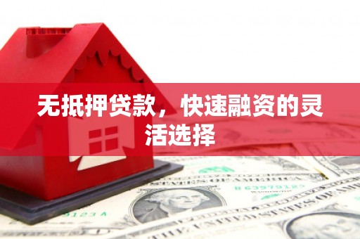 太仓无抵押贷款，快速融资的灵活选择