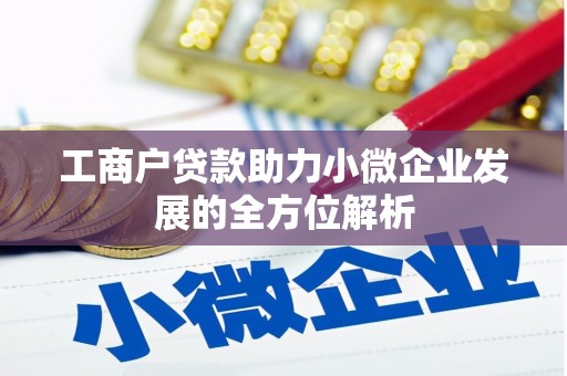 太仓工商户贷款助力小微企业发展的全方位解析