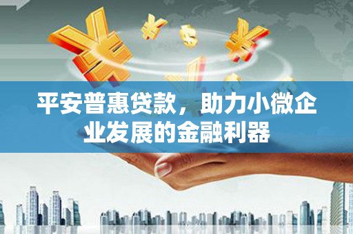 太仓平安普惠贷款，助力小微企业发展的金融利器