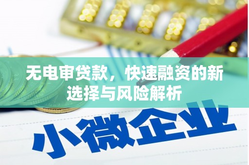 太仓无电审贷款，快速融资的新选择与风险解析
