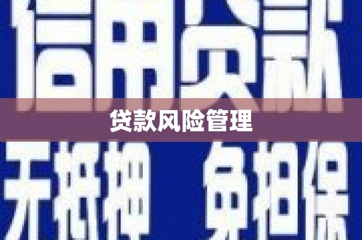 太仓贷款风险管理