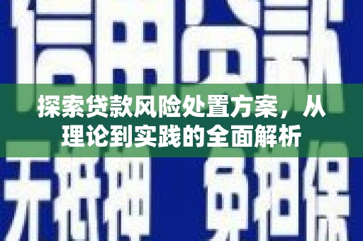 太仓探索贷款风险处置方案，从理论到实践的全面解析