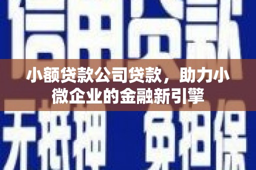 太仓小额贷款公司贷款，助力小微企业的金融新引擎